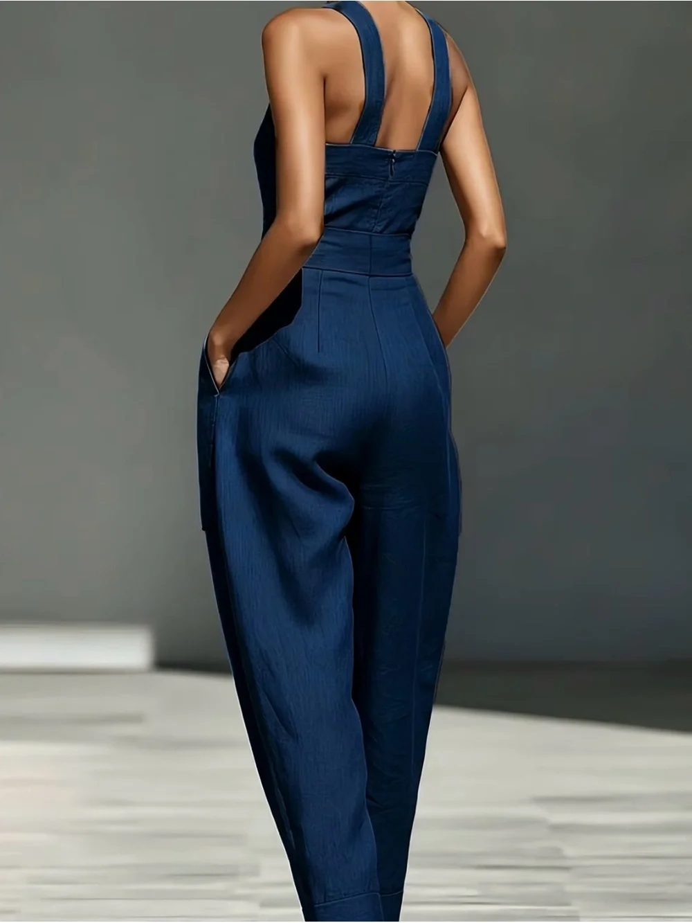 Navy blue jumpsuit